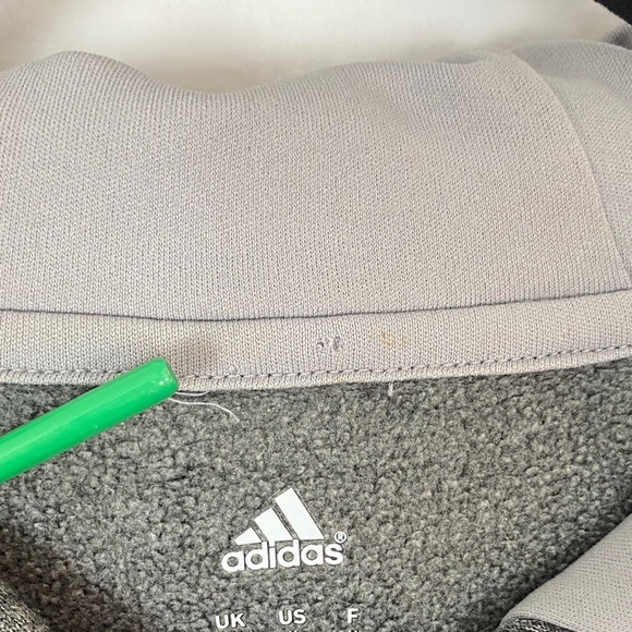 Adidas Dark Gray Hoodie Sweatshirt with Red Canada Design - Picture 8 of 12